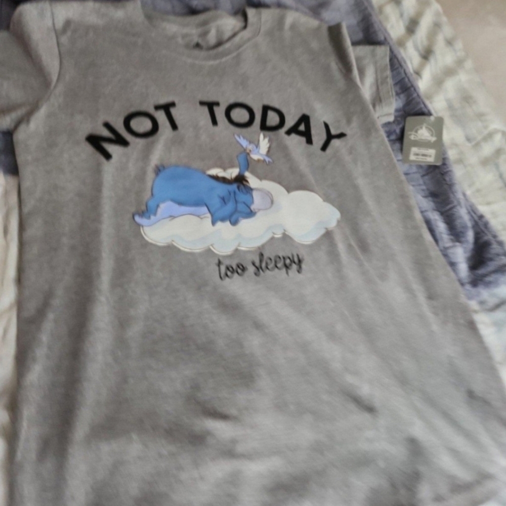 DISNEY STORE EEYORE NOT TODAY WOMENS SIZE SMALL TEE NWT